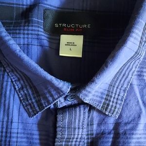 *Host Pick* STRUCTURE plaid button down shirt